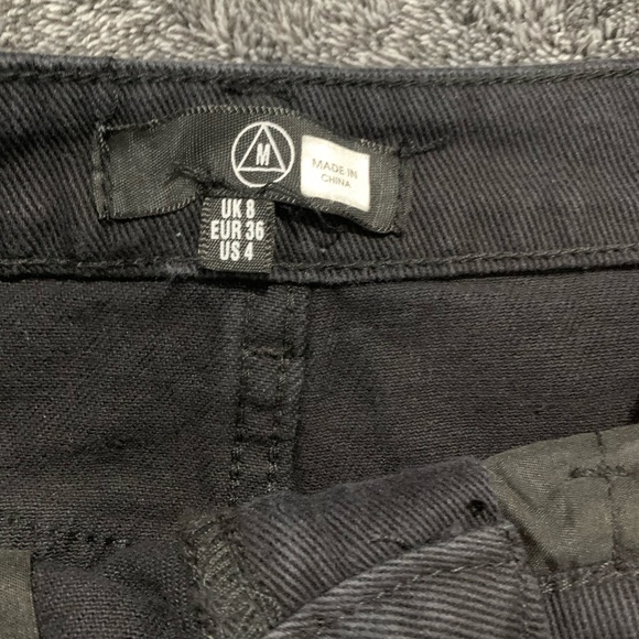 Missguided denim mini skirt black size 4 - Picture 5 of 8